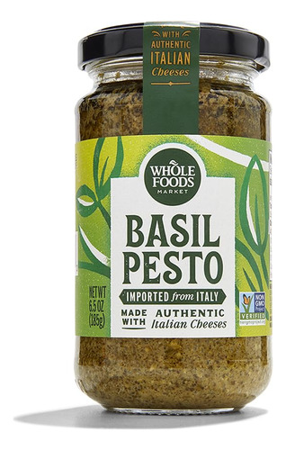 Whole Foods Market, Pesto De Albahaca, 6.5 Onzas