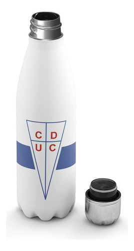 Botella De Agua Termica Universidad Catolica Color Blanco