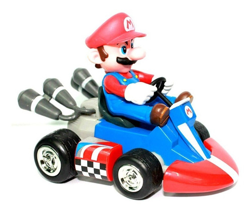 Mario Kart Pull-back Racers Juguete Traccion Coleccion Mario