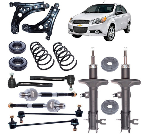 Kit Suspension Delantera Para Chevrolet Aveo 1.4  2006 2016