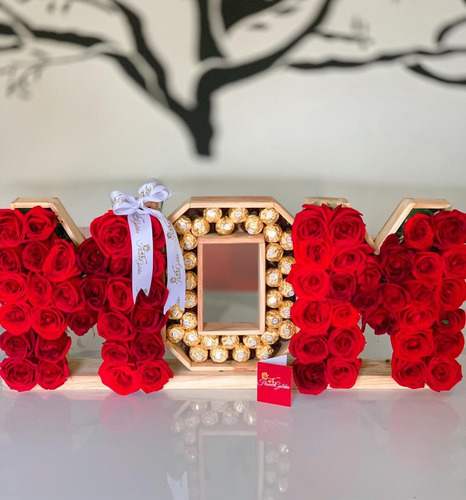 Cajas En Madera Mdf Para Flores Rosas Letras Huacal Guacales