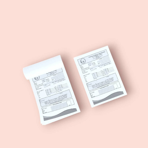 Talonarios Récipes Médicos Full C/ Carta Plantillas Diseño
