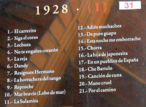 Todo Carlos Gardel : 21 Temas 1928 * Cd Spain Impecable (Usado)