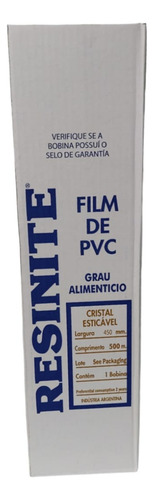 Film Resinite 45cm X 1000 Metros Cristal Grado Alimenticio