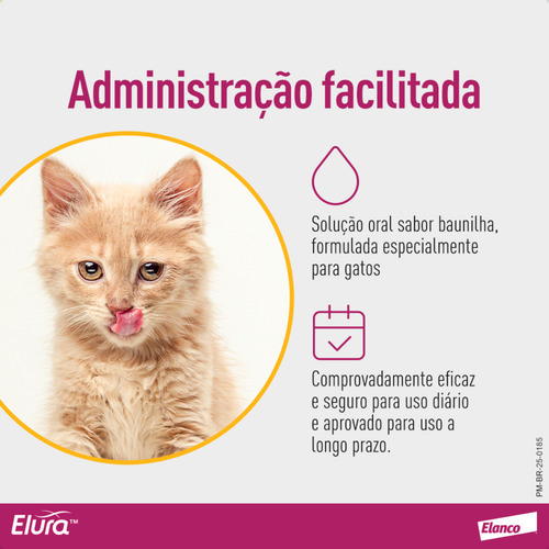 Elura 15ml 20mg/ml Gatos Problemas Renais Crônicos Elanco