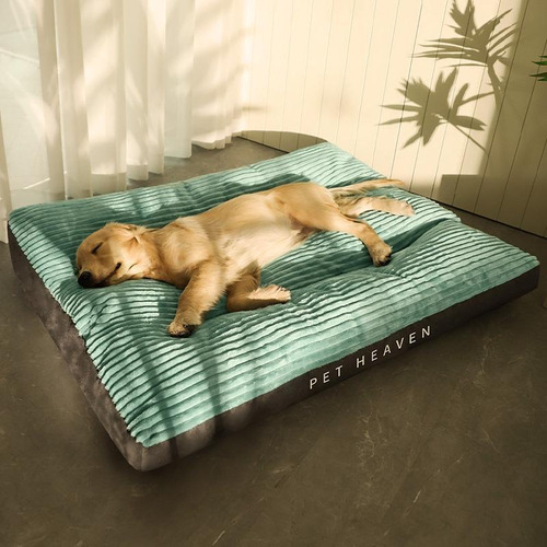 Caminha Pet Grande Cama Para Cachorros Medios Grande Colchonete Pelucia Resistente Lavavel G M 80x66 Golden Retriever Bulldog Frances Tifens Cor Verde