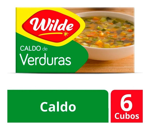 Caldo De Verduras Wilde 6 Cubos