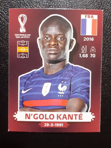 Figurita Mundial Qatar 2022 N´golo Kante Fra 11 Oryx