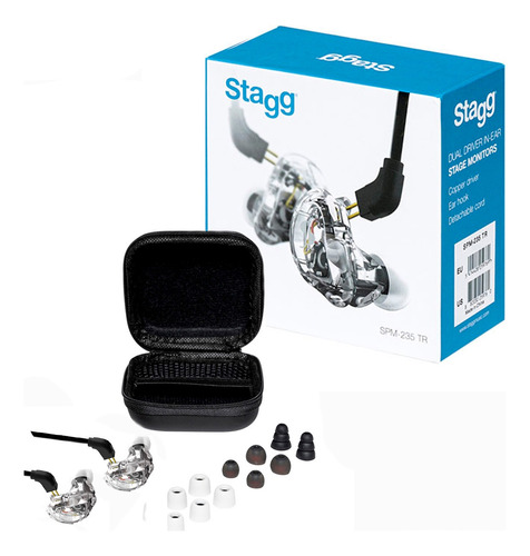 Auriculares In Ear Monitores Pro Stagg Spm235 Transparente 