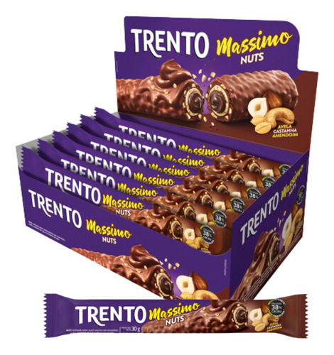 Chocolate Trento Massimo Nuts X16 Unidades