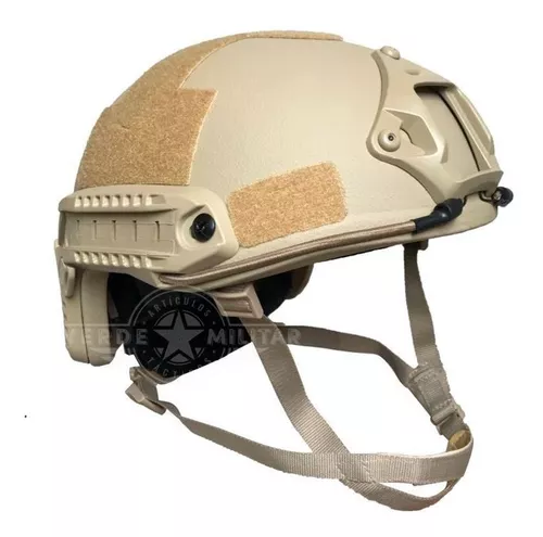 Casco Tactico Militar C/ Ajustador D Cabeza Riel Poli Gotcha