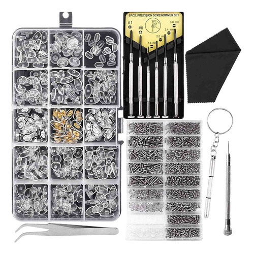 Kit De Reparación De Anteojos Y Gafas De Sol, Con Destornill