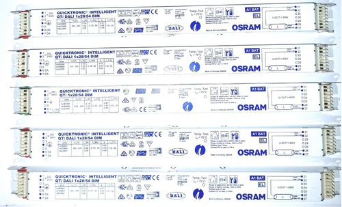 5 Balastos Electronicos Osram Quicktronic T5 1×28w/1×54w