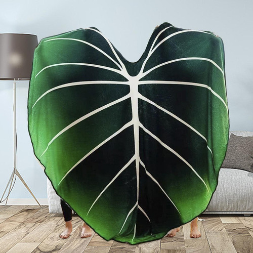 Manta De Hojas, Manta Grande Y Moderna De Hojas 130cmx150cm