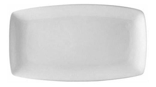 Cac China Cop-313 Plato Rectangular Curvo Coupe De Porcelana