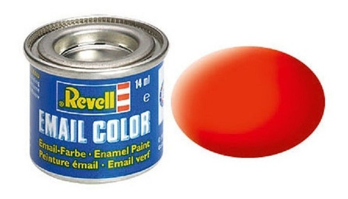 Pintura Revell Enamel Color 125 Naranja Lumin. Mate Autoslot