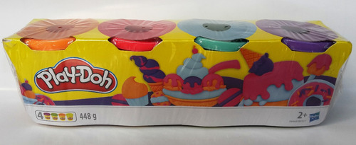 Imagen 4 de 5 de Play-doh Set 4 Plastilinas 4 Colores 448 Gr Original