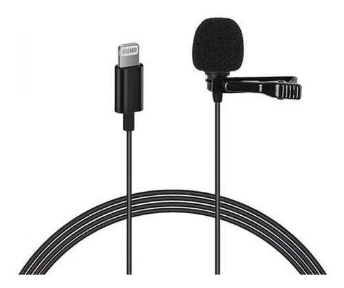 Micrófono Condensador Lavalier Solapa Lightning Para iPhone