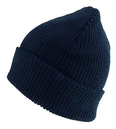 Trendy Apparel Shop - Gorro Largo De Punto Acanalado Liso De