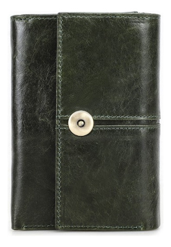 Cartera De Cuero Para Mujer Con Bloqueo Rfid De Navidad