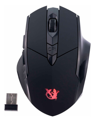 Mouse Gamer Inalámbrico 5 Botones Batería Recargable I Css ® Color Negro