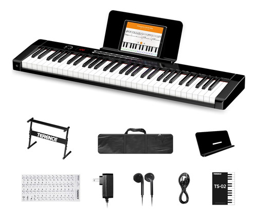 Teclado Organeta Terence Ts-02, 61 Teclas, Midi, Negro