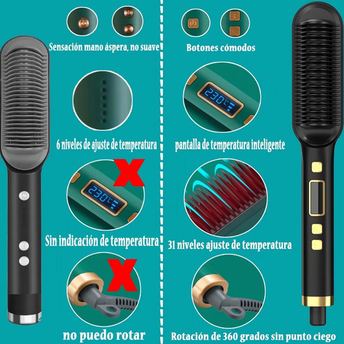 Cepillo For Planchar Alaciar El Cabello Liso Pinza 2 Es 1