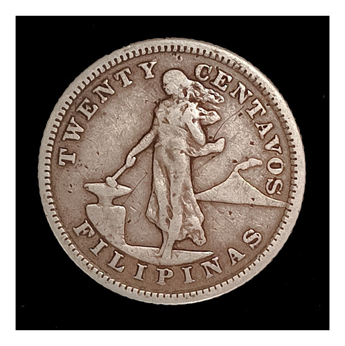 Filipinas 20 Cents 1903 Mb Plata Km 166