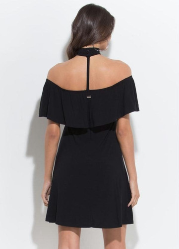 Vestido Curto Quintess Preto Tamanho P