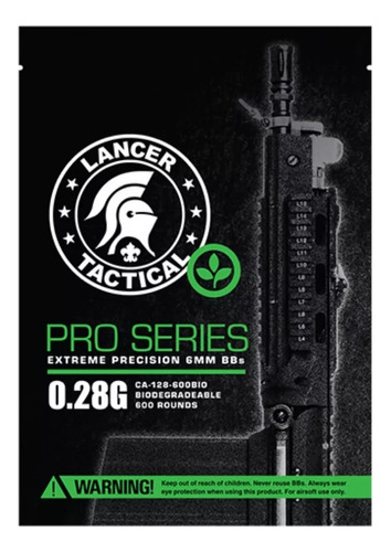 600 Bbs Lancer Tactical Airsoft 6mm .28g Biodegradables Xt C
