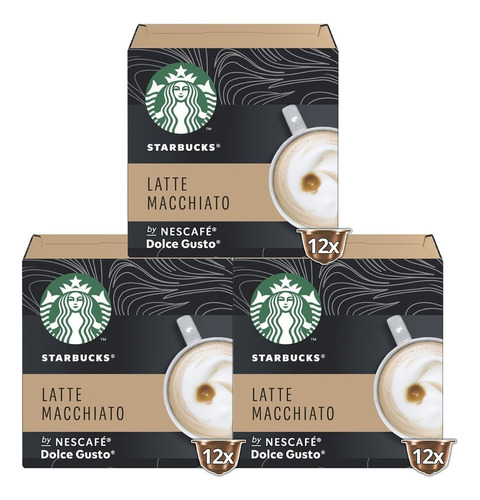 Cápsulas De Café Starbucks® Latte Macchiatto X3 Cajas