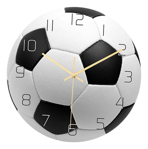 . Reloj Silencioso De 12 Pulgadas Que Funciona Con Fútbol.
