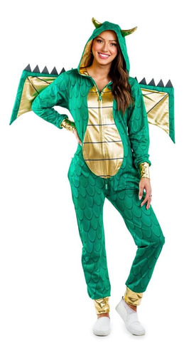 Disfraz De Dragón Tipsy Elves Para Mujer - Mono Verde De Mon