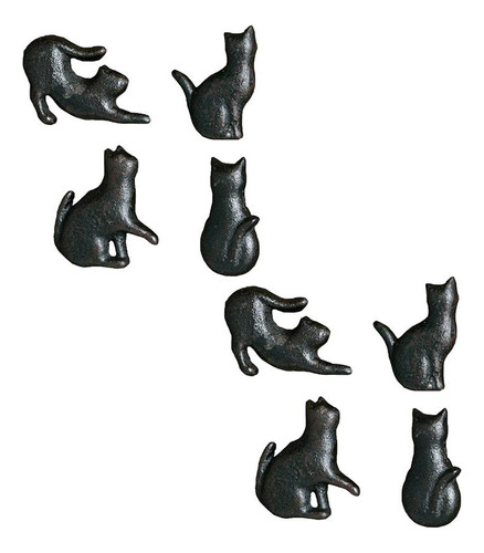 8 Pomos Con Diseño De Gato Fundido Para Cajones, Para Tocado