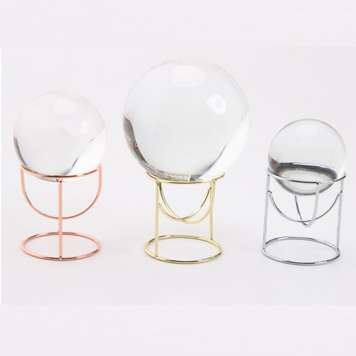 Soporte De Exhibición De Bolas De Cristal Con Base De Piedra