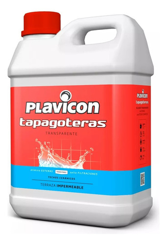 Plavicon Tapagoteras Techos Transparente 5 Lts Frias