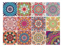 Comprar Azulejos Pack X 12 Decorativos 15x15 Autoadhesivos Color COLORIDOS 1