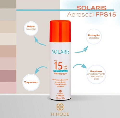 Imagem 2 de 9 de Solaris Protetor Solar Fps 15 Uva E Uvb 150ml Hinode
