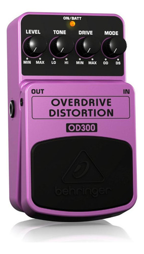 Pedal Para Guitarra Behringer Od300 Overdrive Garantia 2anos