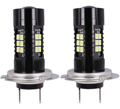 Par Ampolletas Led H7 Color Blanco 6000k 12v 21 Led