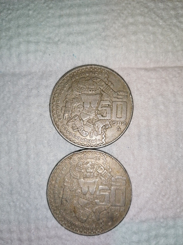 Moneda $50 Pesos De La Diosa Azteca De La Luna.