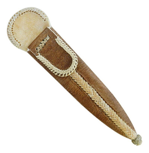Vaina De Cuero Crudo 26 Cm Fina Mango Marrón Claro