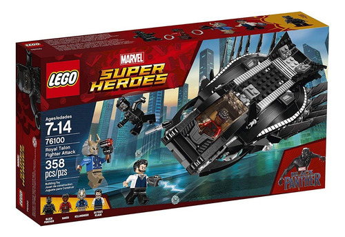 Lego 76100 Pantera Negra - Royal Talon Fighter Attack 358pç