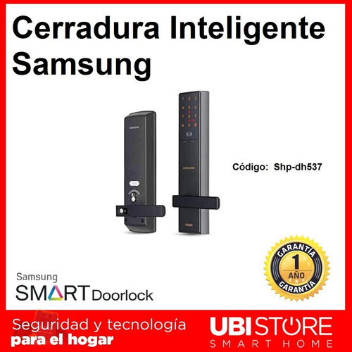 Imagen 3 de 9 de Cerradura Clave Numerica Y Tarjeta Samsung Shp-dh537