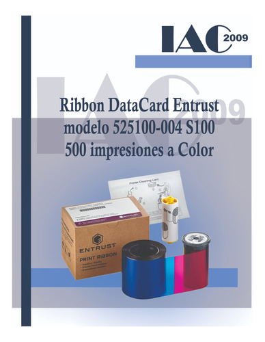 Cinta Ribbon Data Card Entrust 525100-004 S100