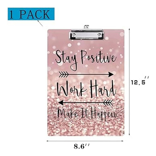 Fvbao Portapapeles Decorativo Con Texto En Inglés Stay