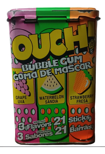 Cajita Metálica Vintage Chicles Ouch Banditas Curitas