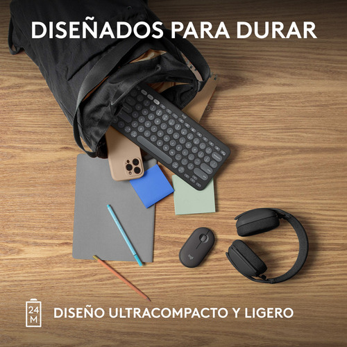 Mouse Inalámbrico Logitech Pebble 2 M350s, Bluetooth, Grafit