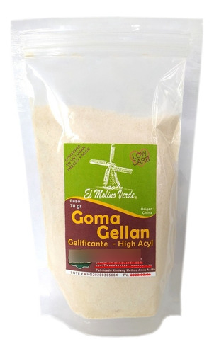 Goma Gellan Alto Acilo X 70gr - g a $436