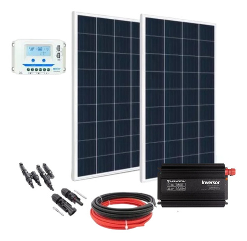 Kit Energia Solar Off Grid 310w Controlador 20a Invers. 127v
